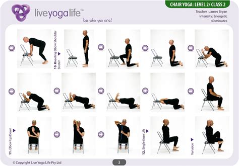 Yoga with a Chair Level 2 – Class 2 | Live Yoga Life