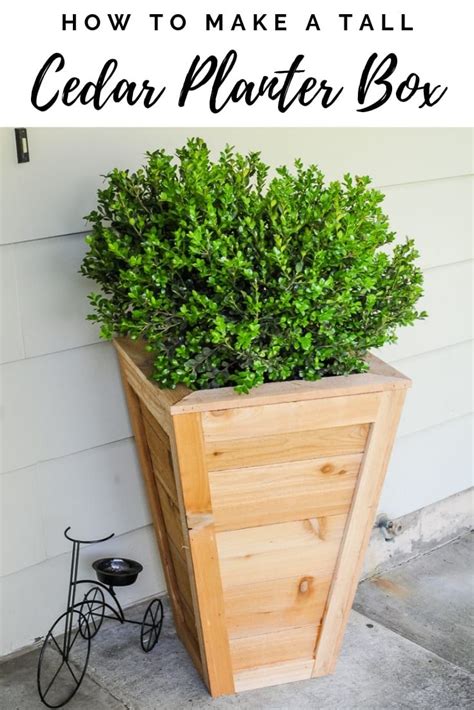 Diy cedar planter box tutorial – Artofit