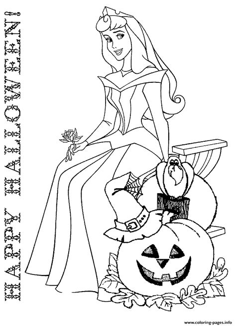 Disney Princess Halloween Coloring Pages Printable Coloring Pages