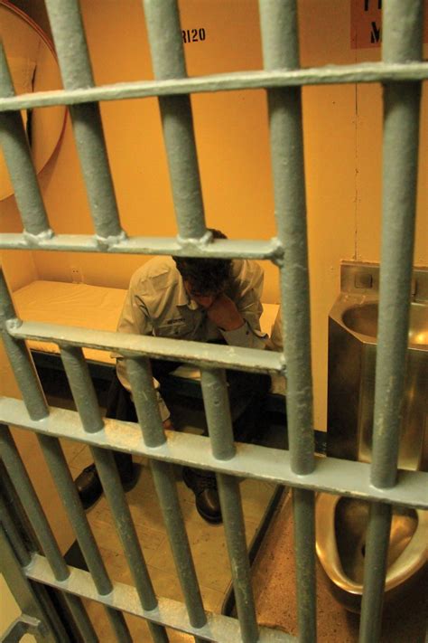 Man in Prison Cell