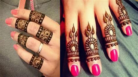 Latest Finger Mehndi Designs 2018 eid special - YouTube