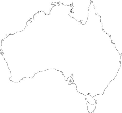 Australia Map Outline