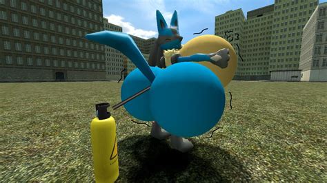 Inflation female Lucario by legoben2 on DeviantArt