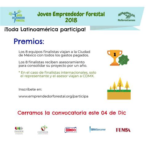 INGENIERIA FORESTAL: Convocatoria Joven Emprendedor Forestal 2018