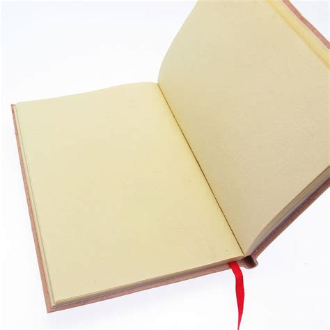 Handmade Red Embossed Leather Notebook By Paper High | notonthehighstreet.com