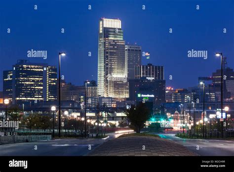 USA, Nebraska, Omaha, skyline from Abbott Drive Stock Photo - Alamy