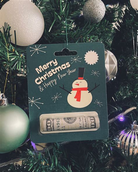 Christmas Money Card Money Holder Card Christmas Ornaments - Etsy