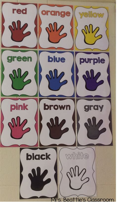 Color Posters | Kindergarten classroom decor, Teaching colors, Toddler ...