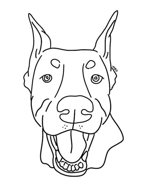 Custom Pet Facial Outline Drawing Dog Face Drawing Cat Face | Etsy