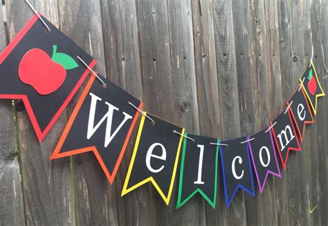 Classroom Welcome Banner Back to School Teacher Name