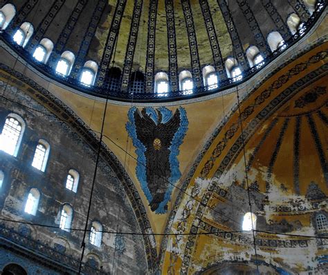 BYZANTINE ARCHITECTURE- One of the pendentives of the central dome ...