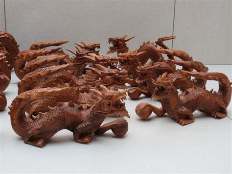 Dragon Hand Carved Wood Sculpture Different Sizes - Etsy