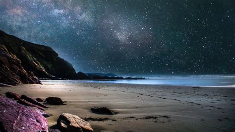 Stars in the night sky on the beach image - Free stock photo - Public Domain photo - CC0 Images