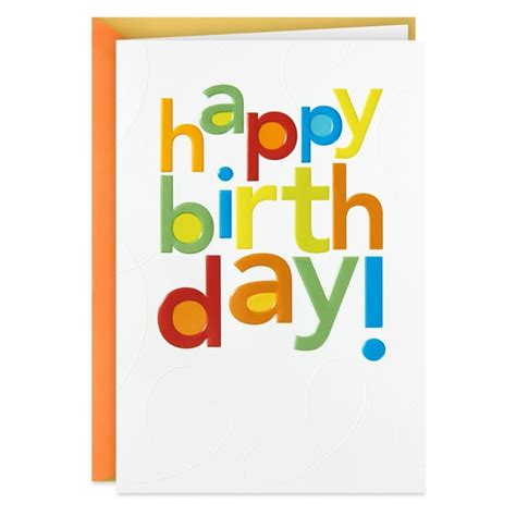 Hallmark Birthday Card (Bright Wishes) - Walmart.com - Walmart.com