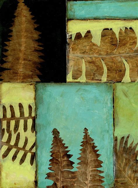 Fossilized Ferns IIi Painting by Jennifer Goldberger - Fine Art America