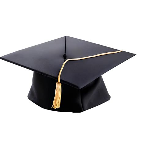 College graduation cap isolated on transparent background with empty ...