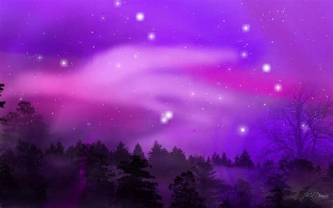 HD Purple Aurora Wallpaper | Download Free - 59299