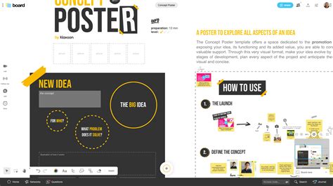 Concept Poster: a visual tool to back up your concept presentations - Templates | Klaxoon