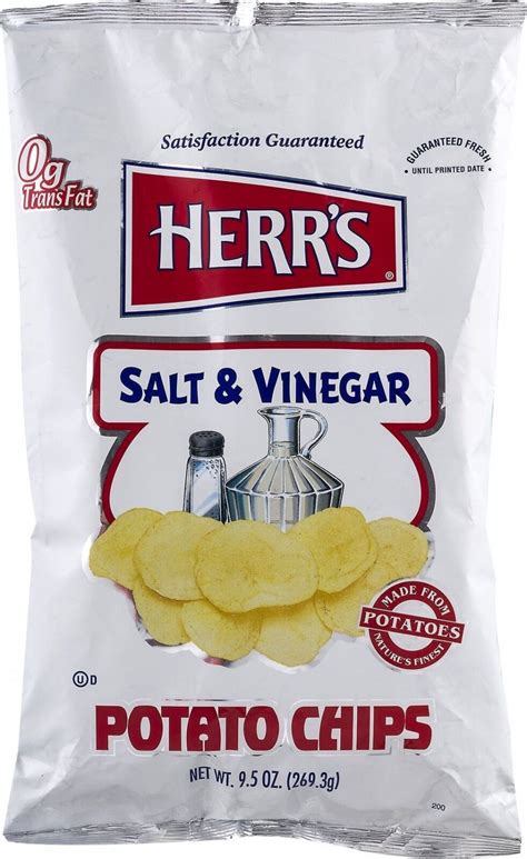 Herr's Salt & Vinegar Potato Chips - 9 Oz. (4 Bags)