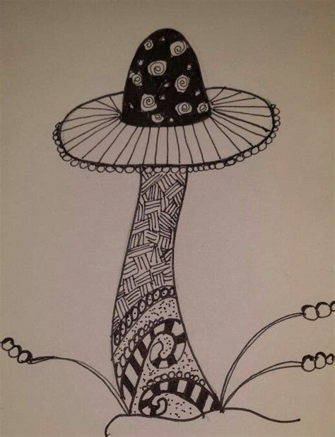 Zentangle mushroom | My Works of Art | Pinterest | Mushrooms and Zentangle