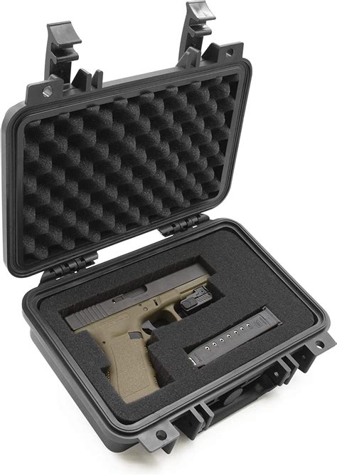 CASEMATIX 12" Hard Gun Case for Pistols - Waterproof & Shockproof Gun Cases for Pistols, Compact ...