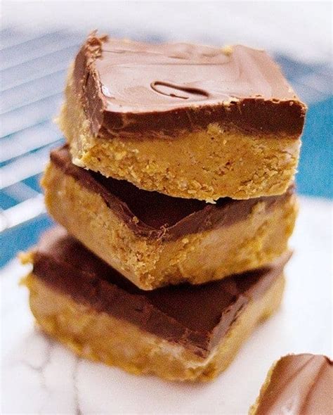 Keto Low Carb NO BAKE Chocolate Peanut Butter Bars