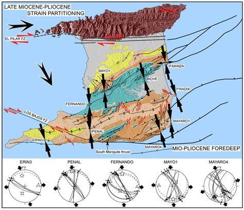 Trinidad geology. Figure 9. Late Miocene to middle Pliocene structures ...