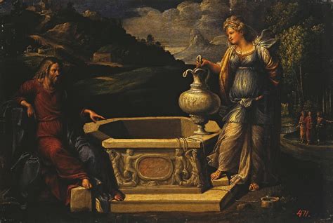 Christ and the Samaritan Woman Painting | Il Garofalo Oil Paintings