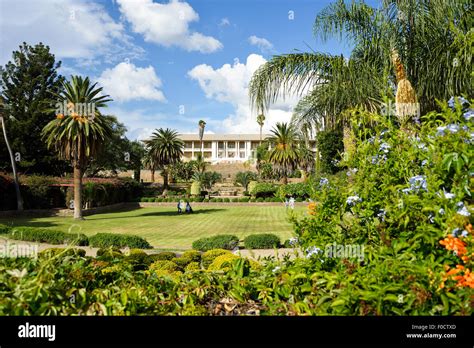 Parliament Building from Parliament Gardens, Robert Magabe Avenue, Windhoek (Windhuk), Khomas ...