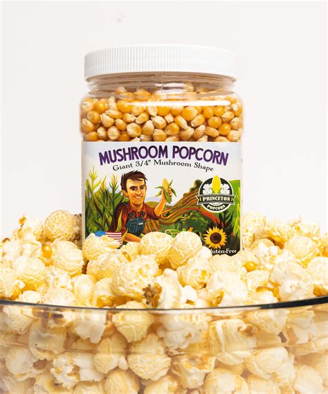 2lbs Mushroom Shaped Unpopped Popcorn Kernels – Princeton Popcorn Company