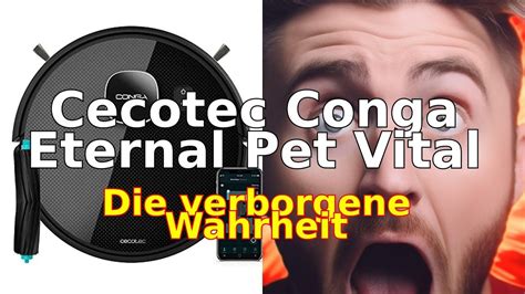 Cecotec Conga Eternal Pet Vital Robot Vacuum Cleaner: 110 Minutes Autonomy, 3 Power and Scrub ...