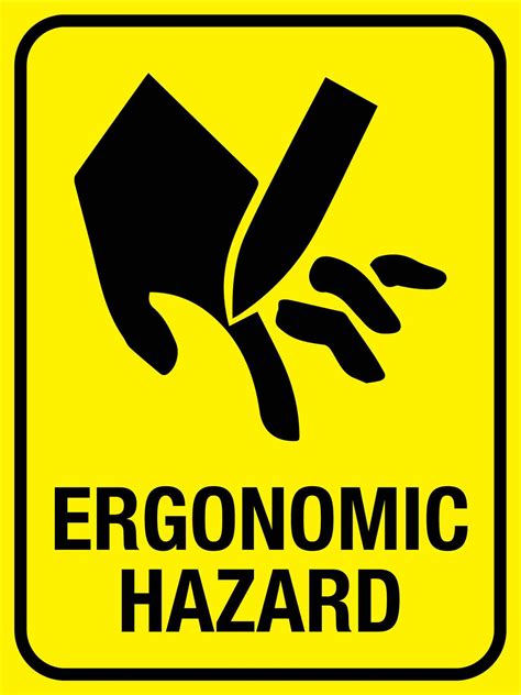 Ergonomic Hazard Sign