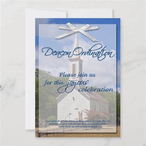 Deacon Ordination Invitation | Zazzle.com