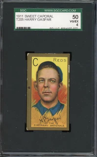 1911 T205 GOLD Border Tobacco Harry Gaspar SGC 4 $150.00 - PicClick