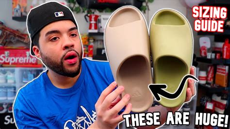 BEWARE! The NEW YEEZY SLIDES Are HUGE! Sizing Guide + Review 2022 - YouTube