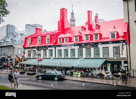 french restaurant quebec city Stock Photo - Alamy