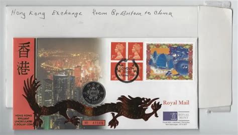 GREAT BRITAIN, 1997 Hong Kong Handover Commemorative Cover, With Coin 0430-94 $19.95 - PicClick