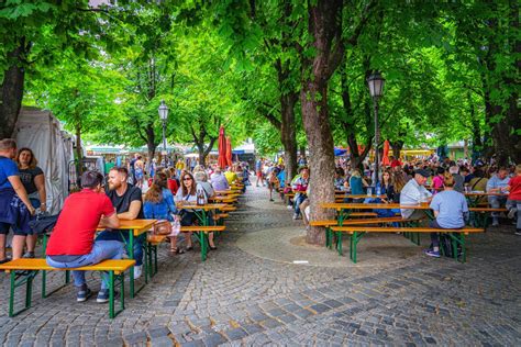 Beer Garden at Viktualienmarkt, Germany