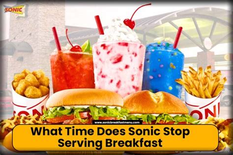 Sonic Breakfast Menu