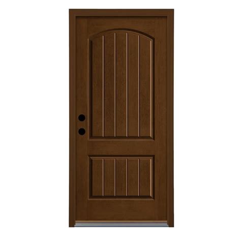 Therma-Tru Right-Hand Inswing New Earth Fiberglass Stained Entry Door ...