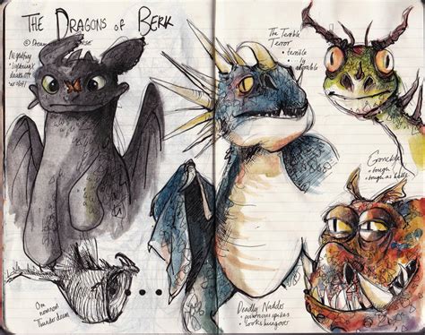 HTTYD Dragon sketches by Dreamsoffools on DeviantArt