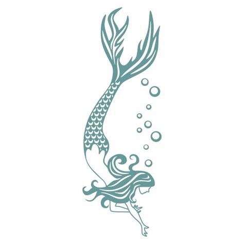 Free Free Mermaid Silhouette Clip Art, Download Free Free Mermaid ...