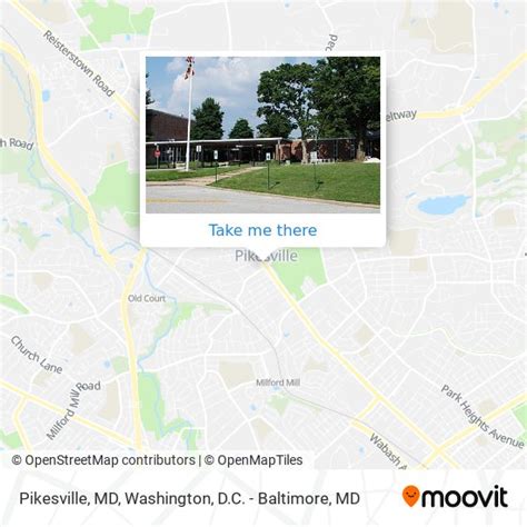 How to get to Pikesville, MD in Baltimore County by bus, metro or light rail?