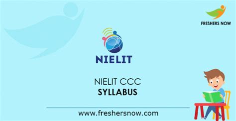 NIELIT CCC Syllabus 2024 PDF | Course On Computer Syllabus