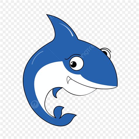 Cute Cartoon Animals Clipart Hd PNG, Cartoon Hand Drawn Cute Marine Animals Blue Shark Cartoon ...