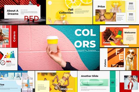 Colors Free Powerpoint | Pixelify | Best Free Fonts, Mockups, Templates and Vectors. | Keynote ...