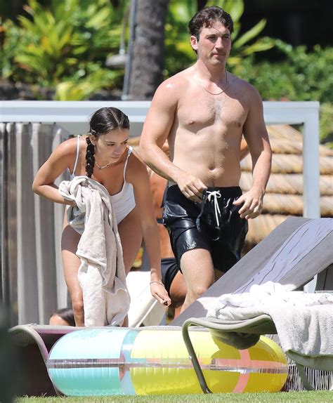 Miles Teller Shows Off Toned Body in Hawaii with Wife Keleigh Sperry