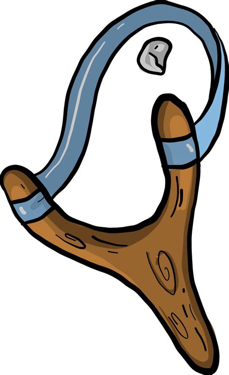 Slingshot wooden , illustration, vector on white background 13598906 ...