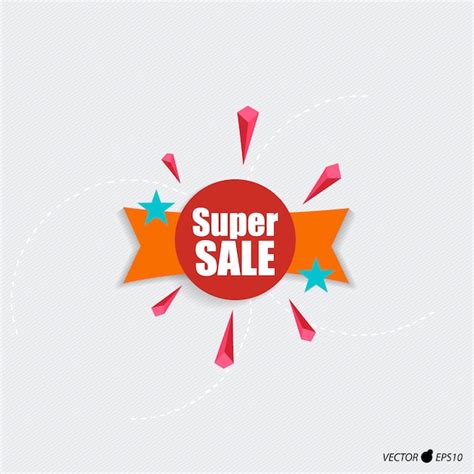 Free Vector | Super sale label design