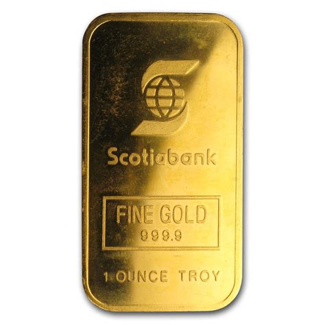 1 oz Troy Gold Bar Scotiabank JM